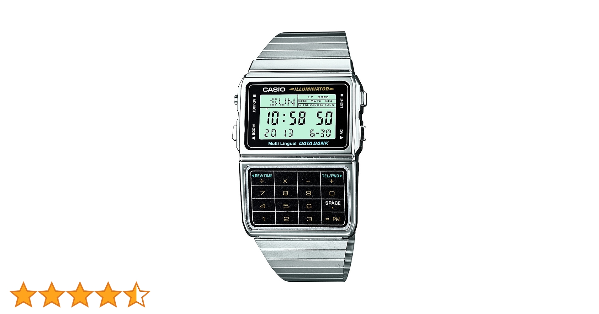 Casio Relógios de qualidade DBC-611-1CR Data Bank Classic Series